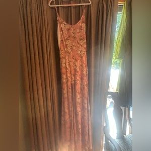 Some Days Lovin Pink Floral Maxi Dress